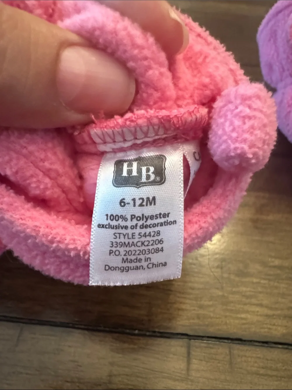 HB Kids Pink Fox Cozy Slipper Booties
